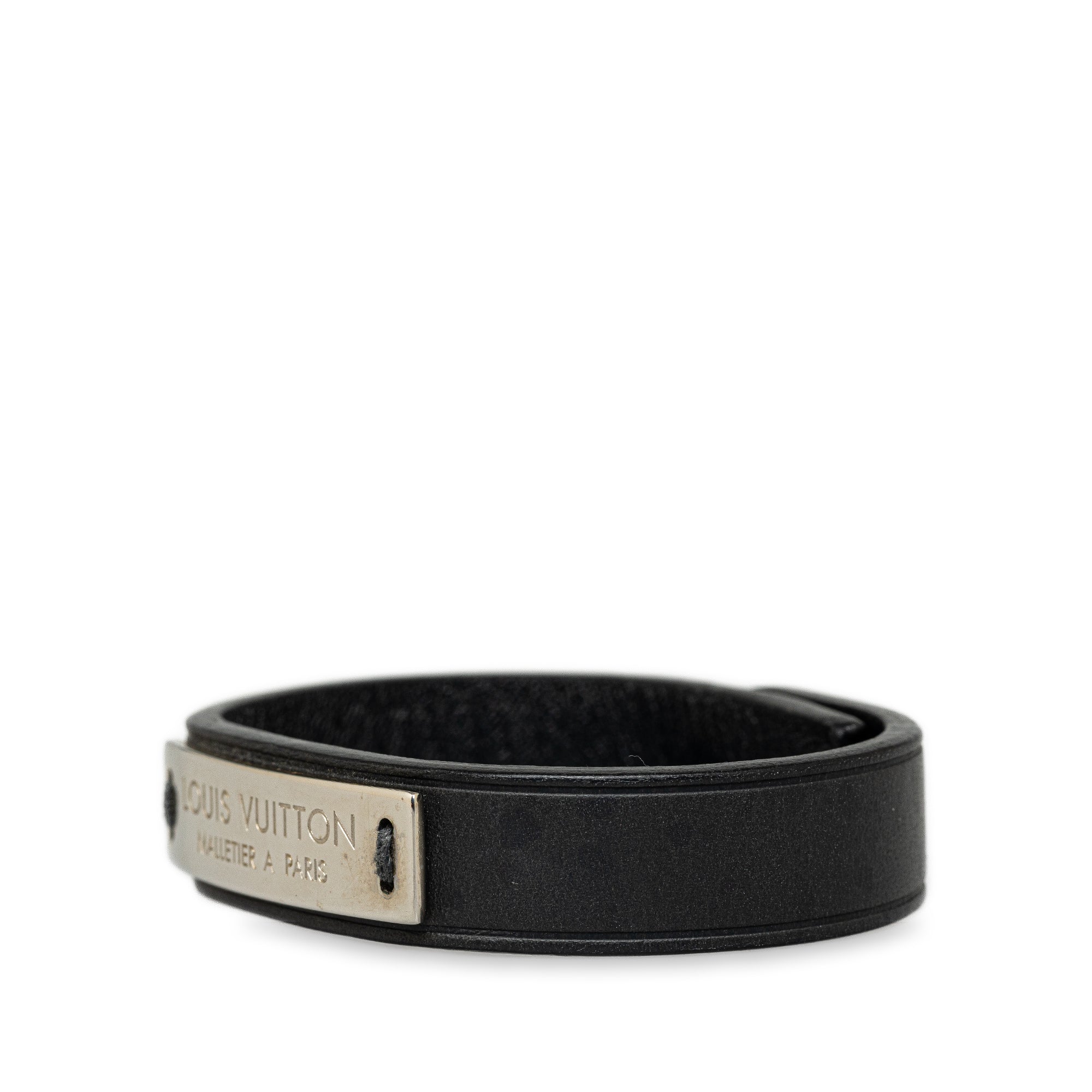 Black Louis Vuitton Press It Bracelet