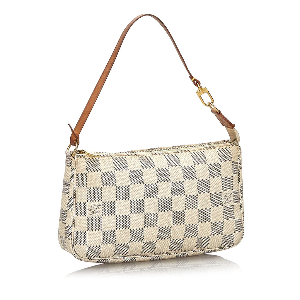 Louis Vuitto Pochette Accessoires Damier Azur Canvas Bag