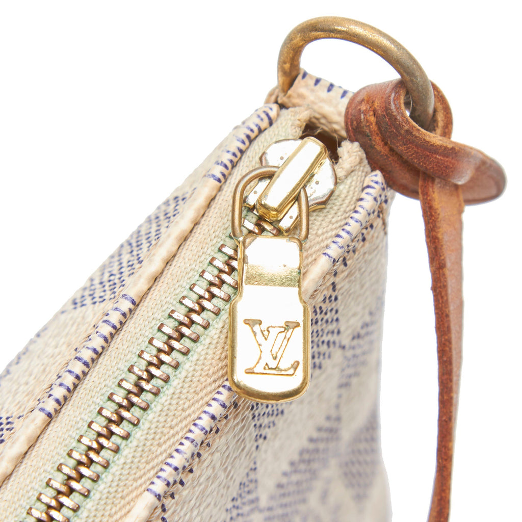Louis Vuitto Pochette Accessoires Damier Azur Canvas Bag