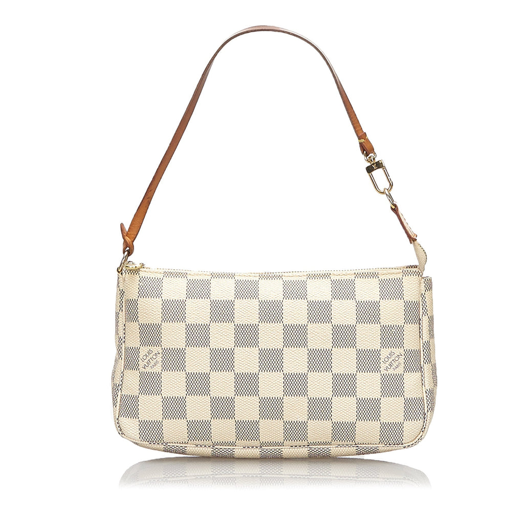Louis Vuitto Pochette Accessoires Damier Azur Canvas Bag