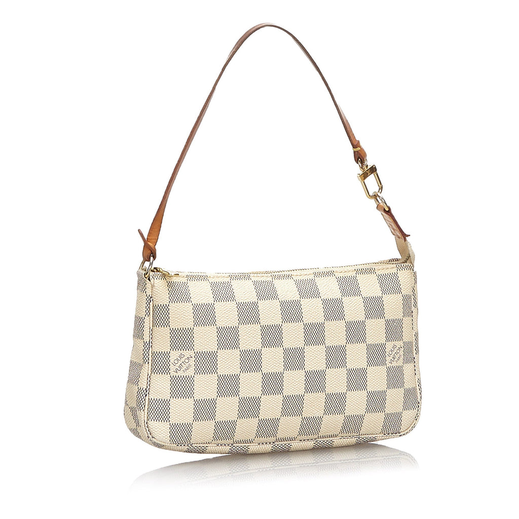 Louis Vuitto Pochette Accessoires Damier Azur Canvas Bag