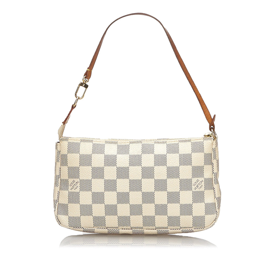 Louis Vuitto Pochette Accessoires Damier Azur Canvas Bag