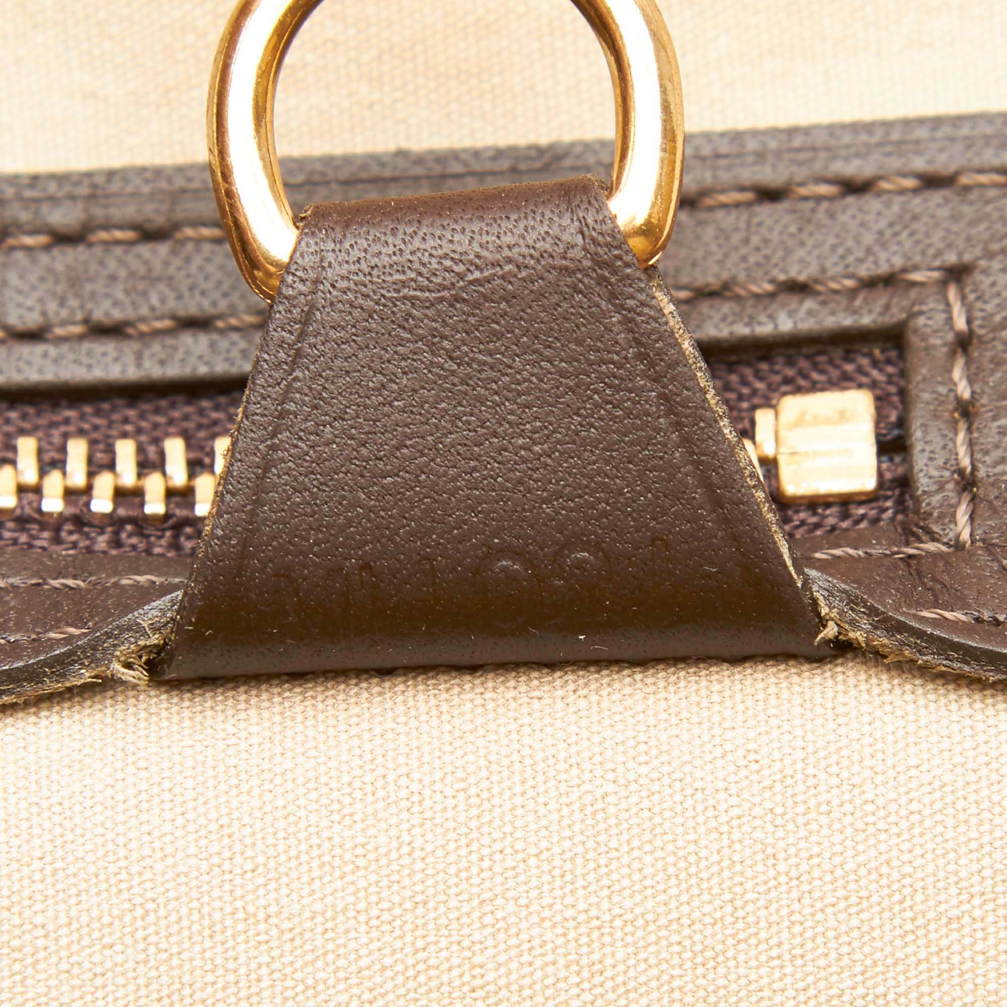Louis Vuitto Alma Haut Mini Lin Canvas Handbag