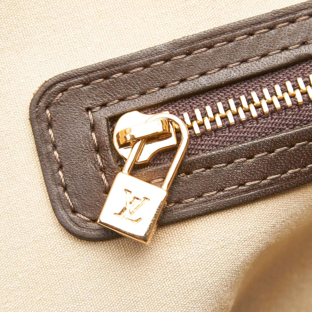 Louis Vuitto Alma Haut Mini Lin Canvas Handbag
