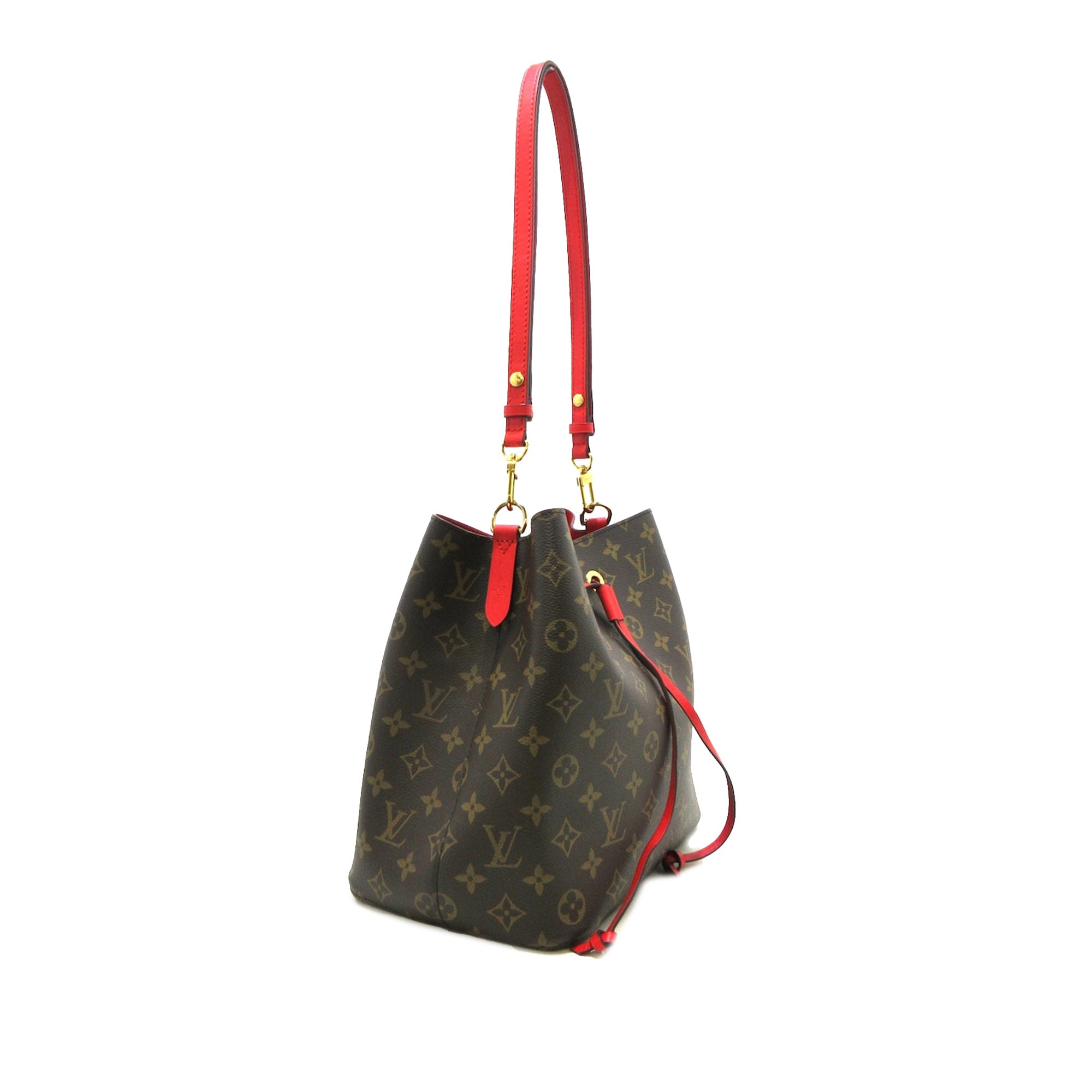 Brown Louis Vuitton Monogram Neonoe MM Bucket Bag