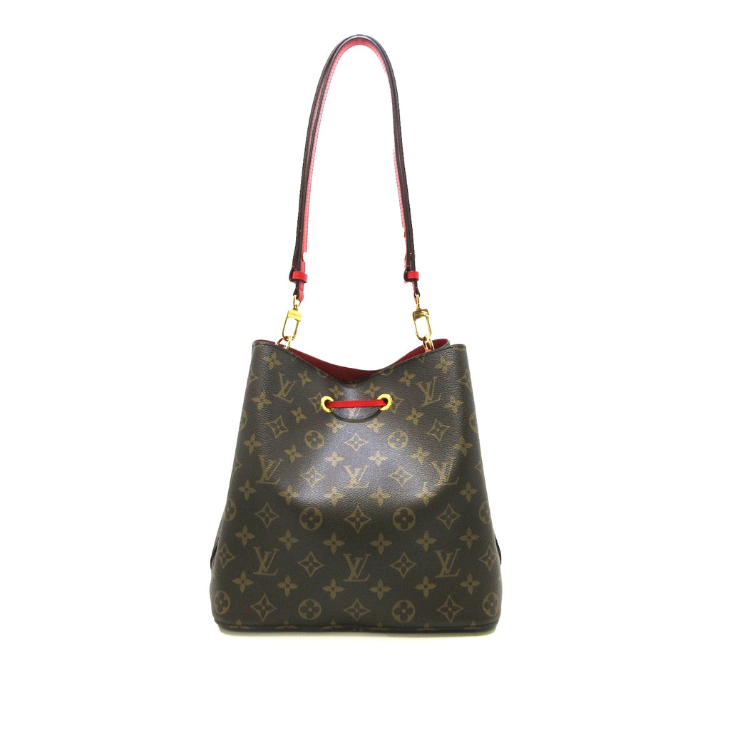 Brown Louis Vuitton Monogram Neonoe MM Bucket Bag