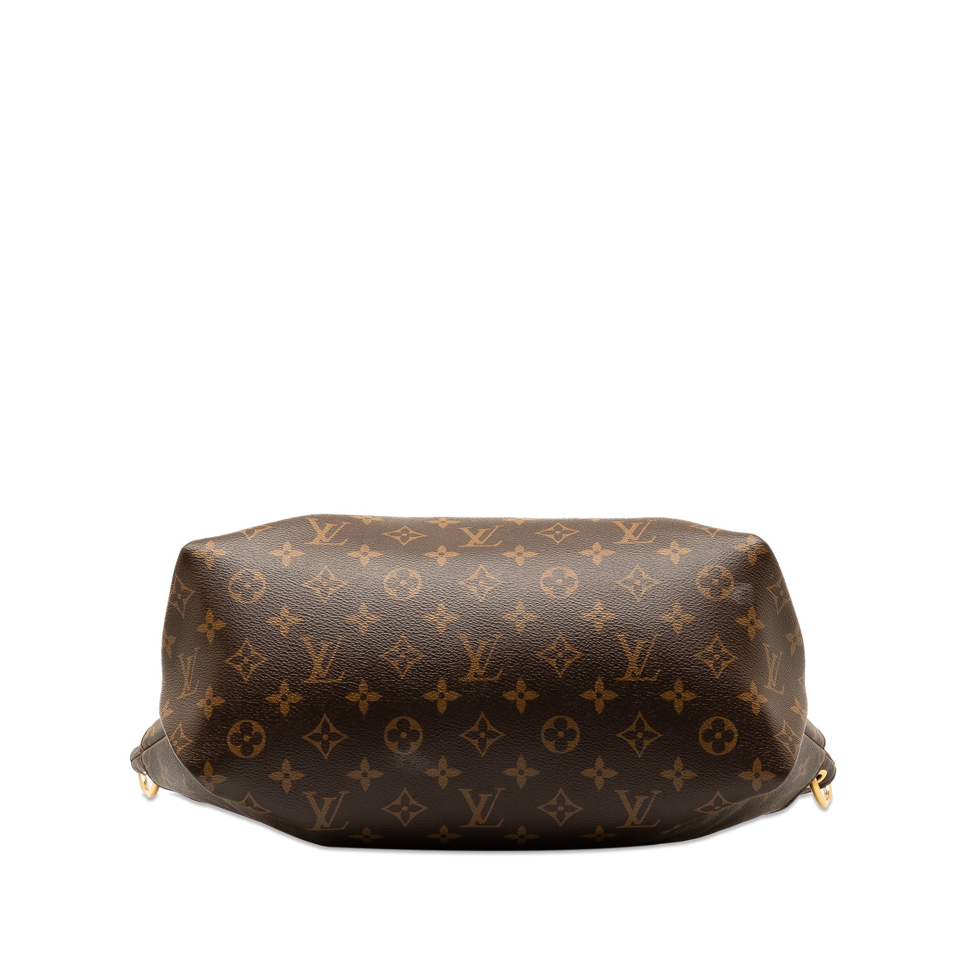 Brown Louis Vuitton Monogram Flower Zipped Tote PM Satchel
