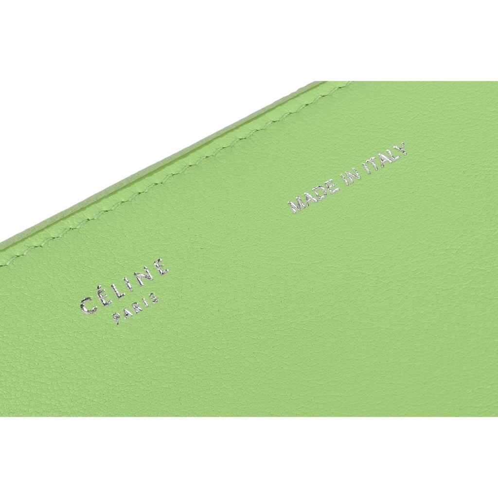 Celine Alphabet Pouch Pale Green (No Charm)