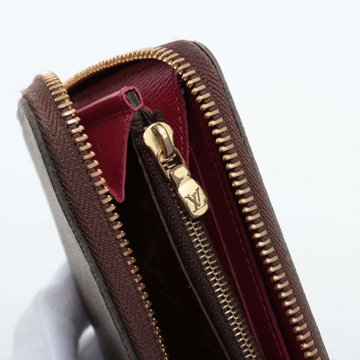Louis Vuitton Monogram Clemence Long Wallet Fuschia
