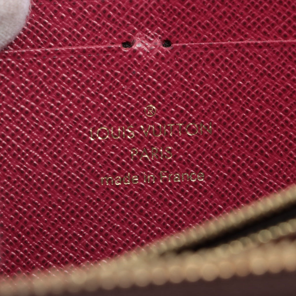 Louis Vuitton Monogram Clemence Long Wallet Fuchsia