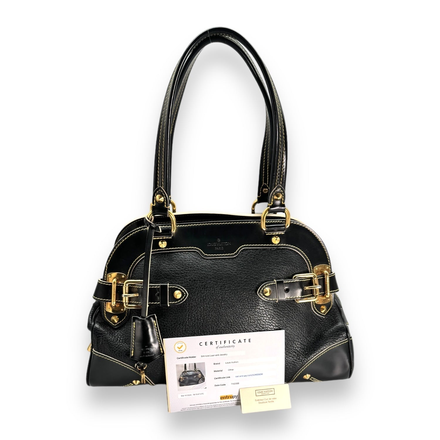 Louis Vuitton 2008 Black Suhali Le Radieux Satchel Bag