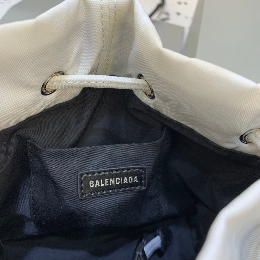Balen Le Cagole MeGLAMIum Bucket Bag In White, For Women,  Bags 11.8in/30cm