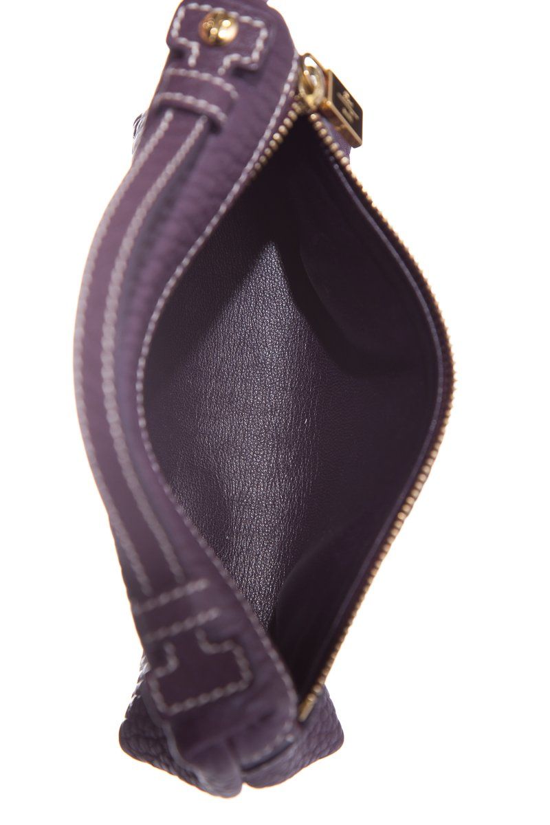 Loro Piana Purple Leather Pouch