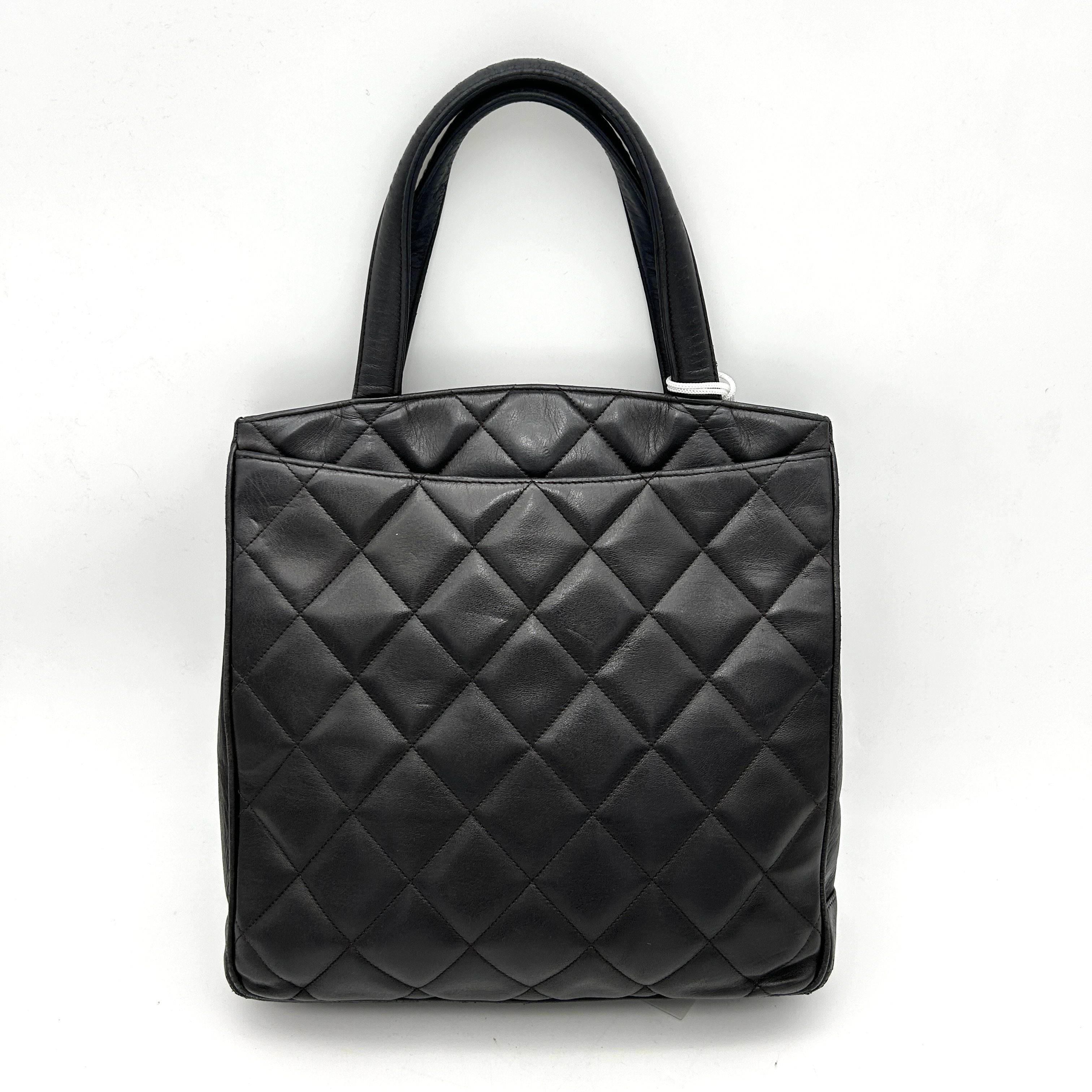Chanel Black Caviar Leather Tote Bag LA6332
