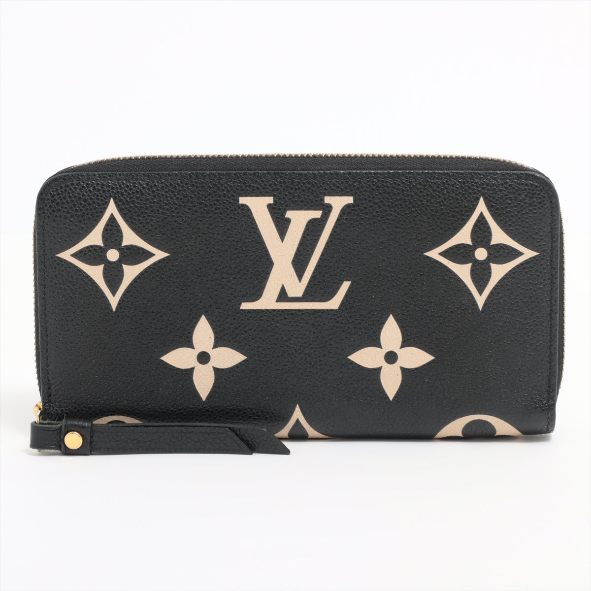 Louis Vuitton Bi-Color Monogram Implant Zippyr Wallet M80481 Noneir Round Zipper Wallet