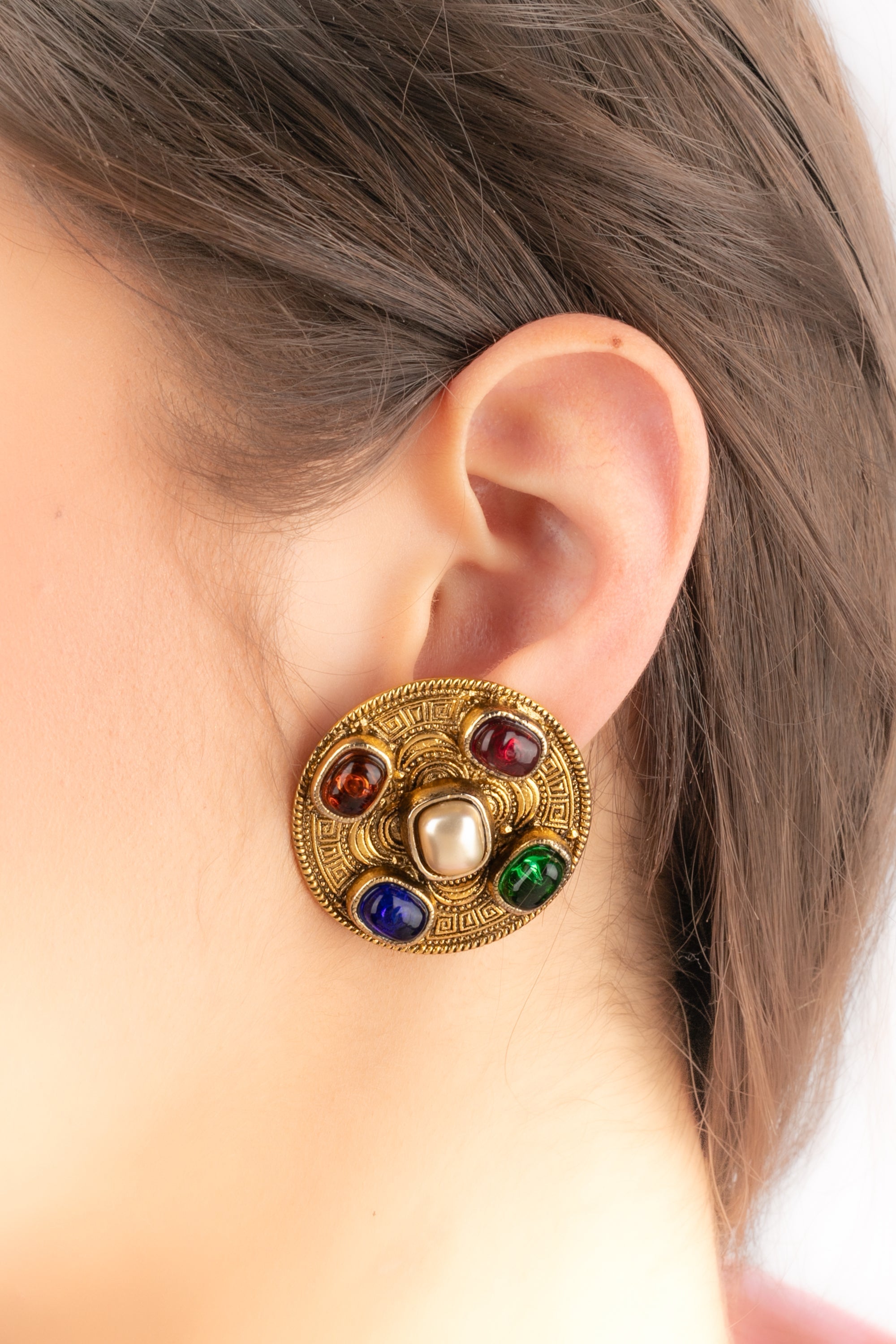 Boucles d'oreilles byzantines Chanel