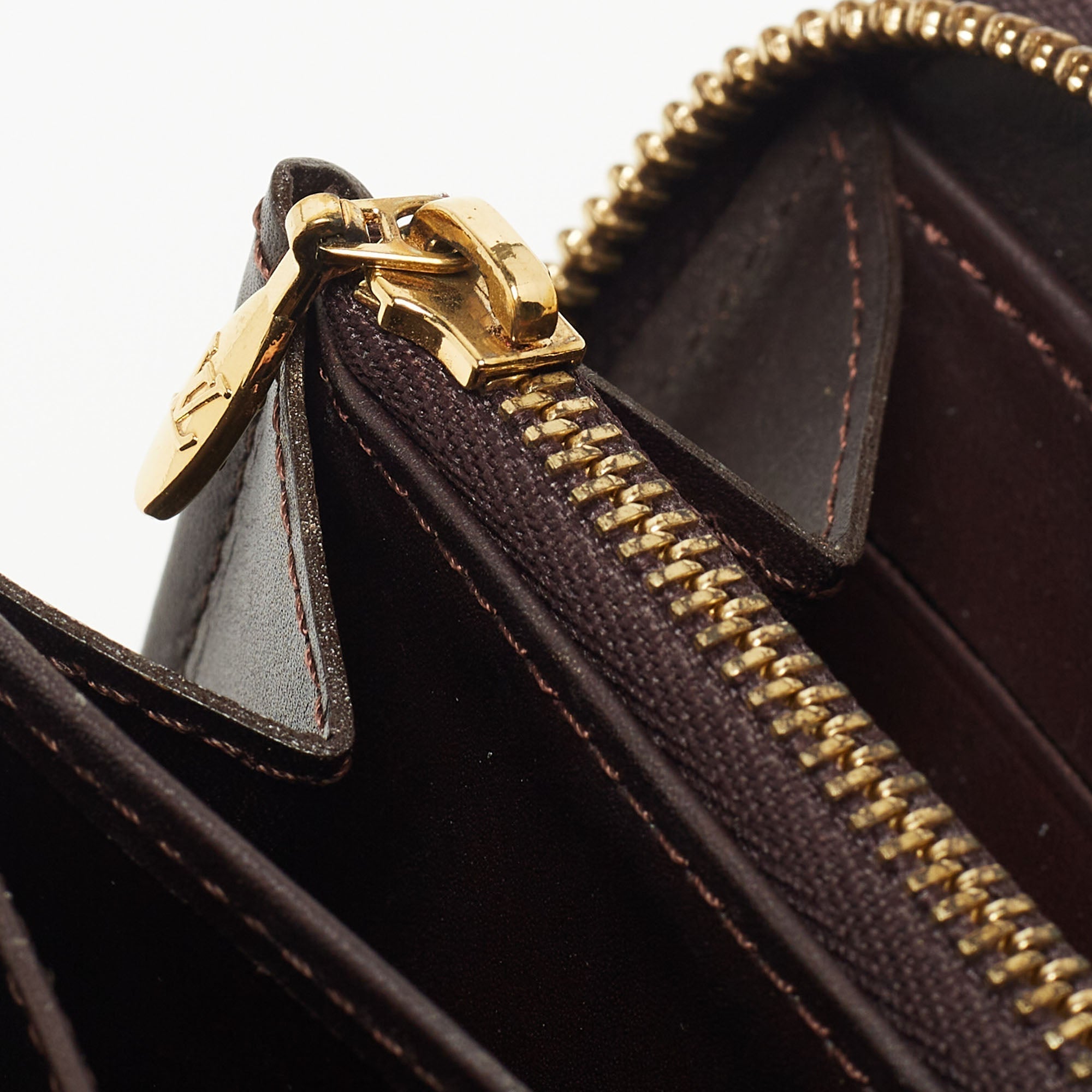 Louis Vuitton Amarante Monogram Vernis Zippy Wallet