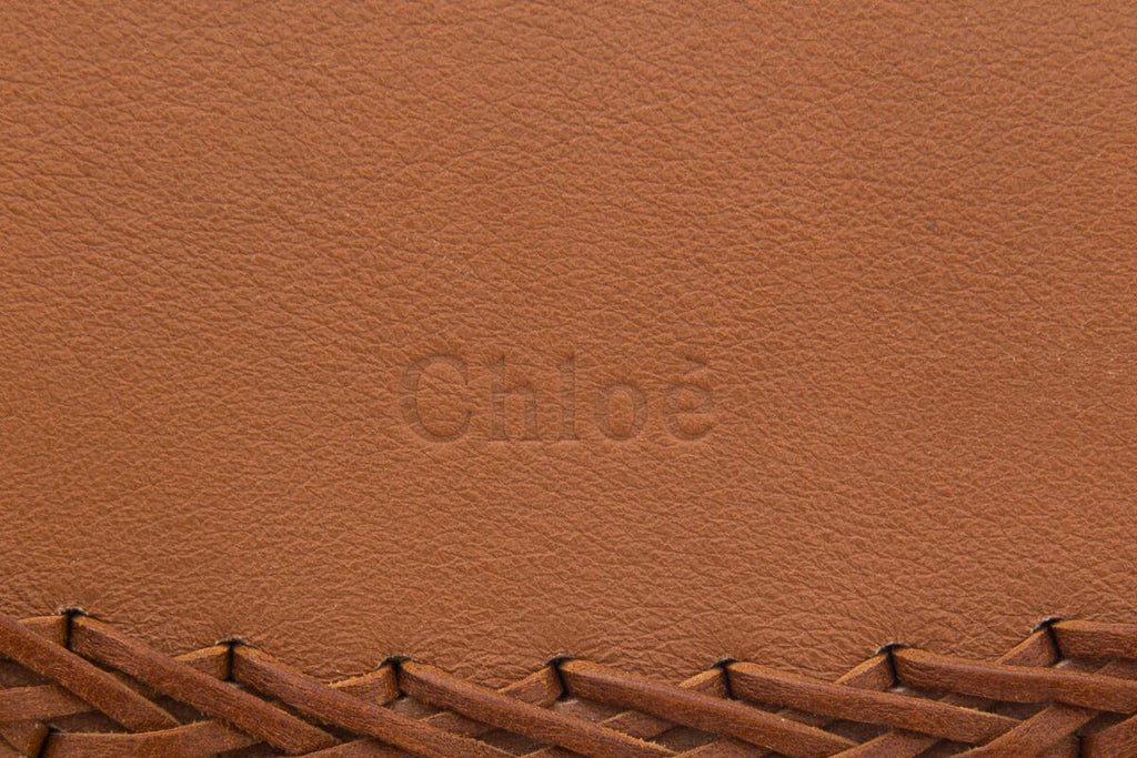 Chloe Brown Hudson Whipstitch Leather Handbag