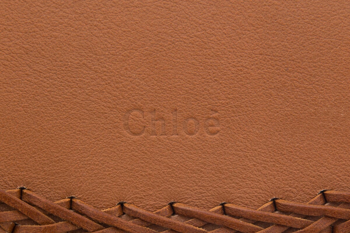 Chloe Brown Hudson Whipstitch Leather Handbag
