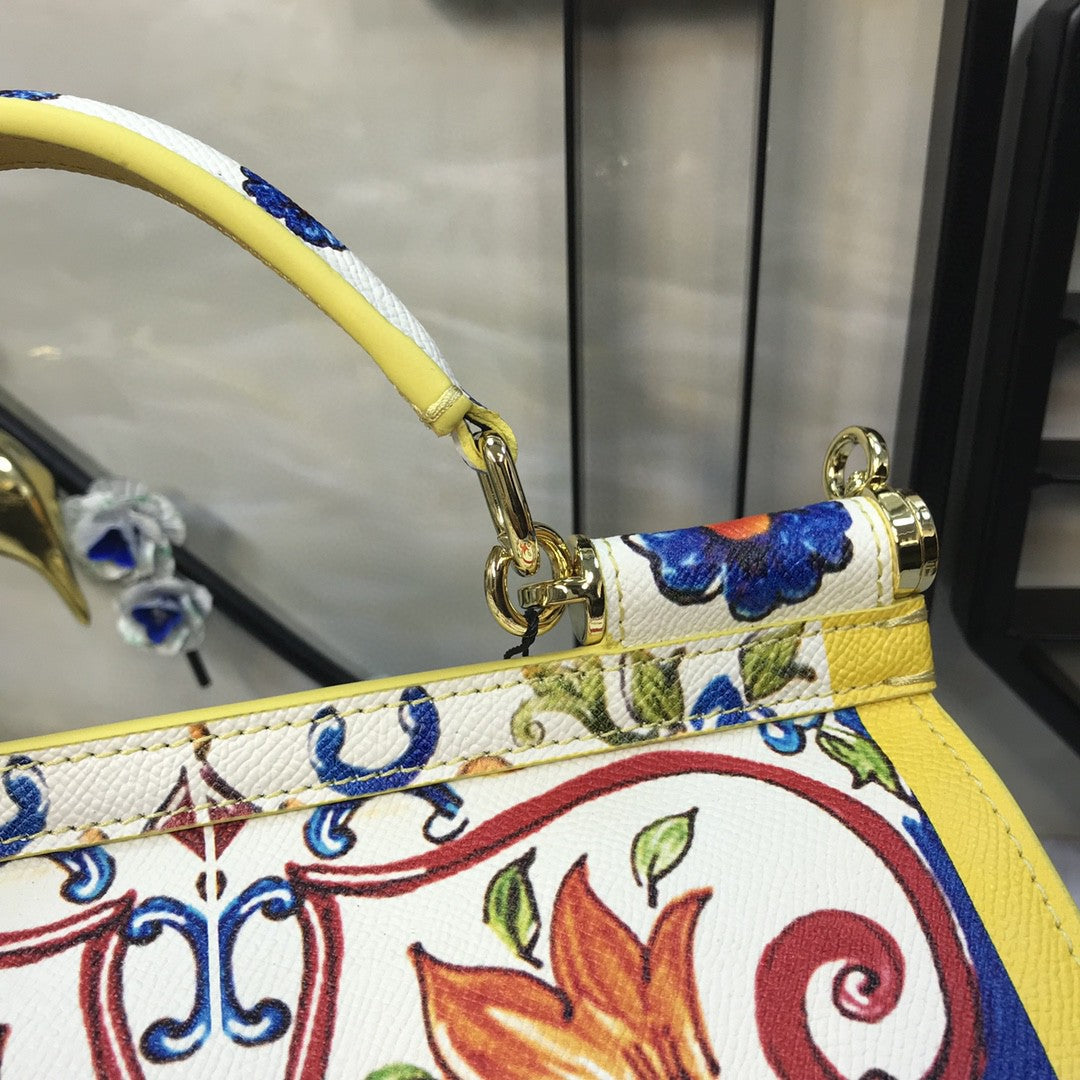 GLAMI MeGLAMIum Sicily Handbag Unique Print Motifs Muticolour For Women 10.2in/26cm GLAMI