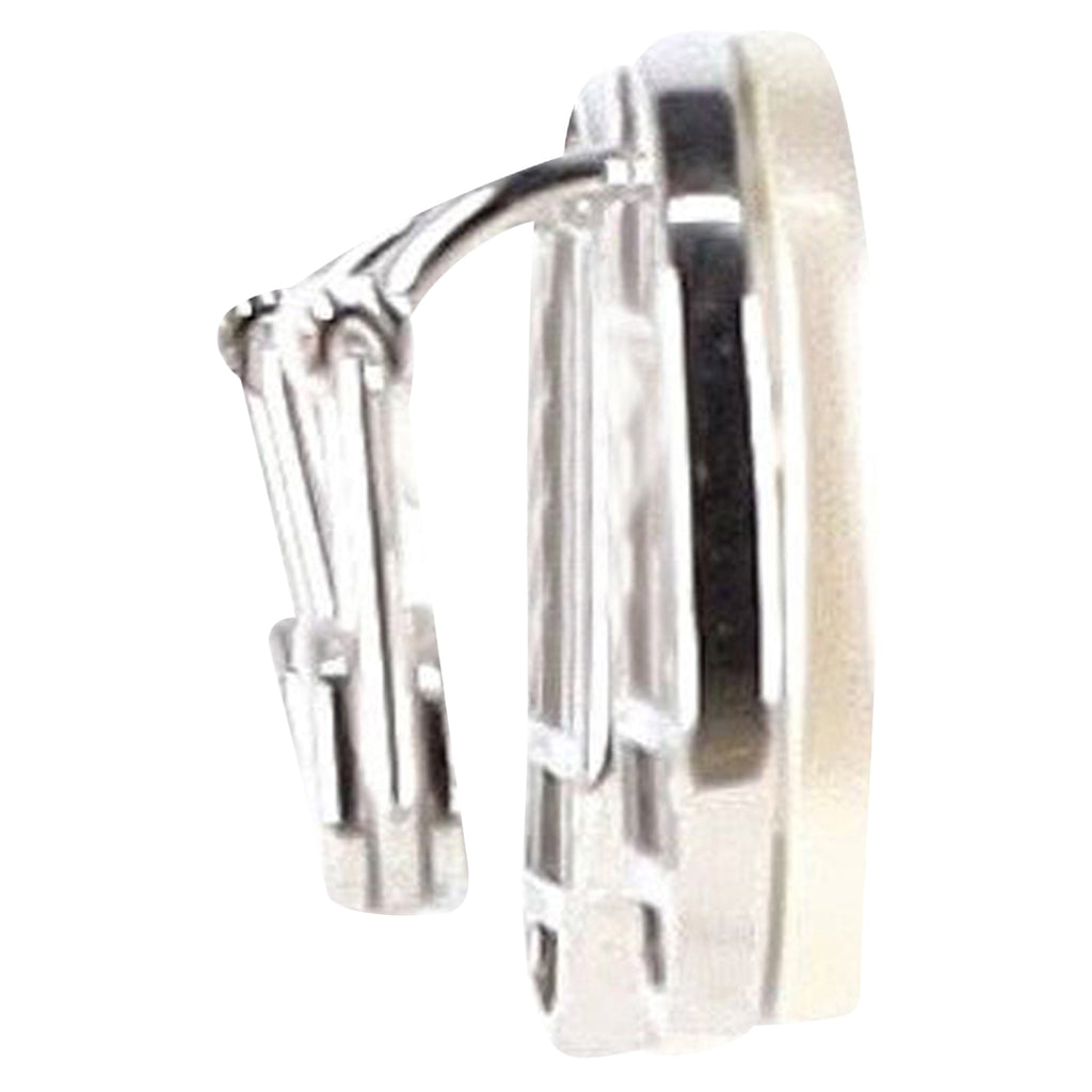 Christian Dior Clip-On Earrings in Sterling Silver