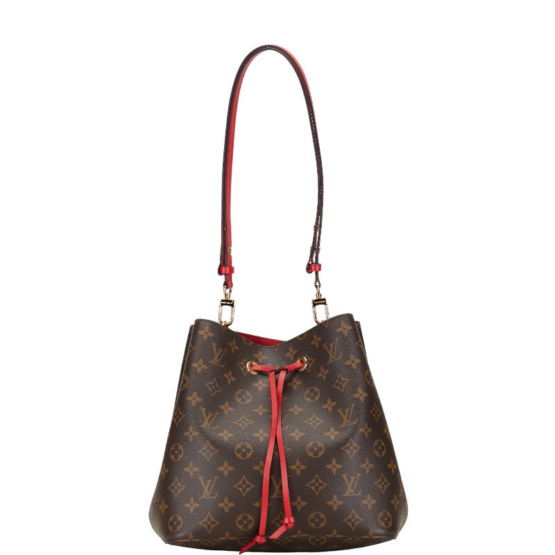 Louis Vuitton Monogram Neonoe Shoulder Bag M44021 Coquimbo Red Brown PVC Leather  Louis Vuitton