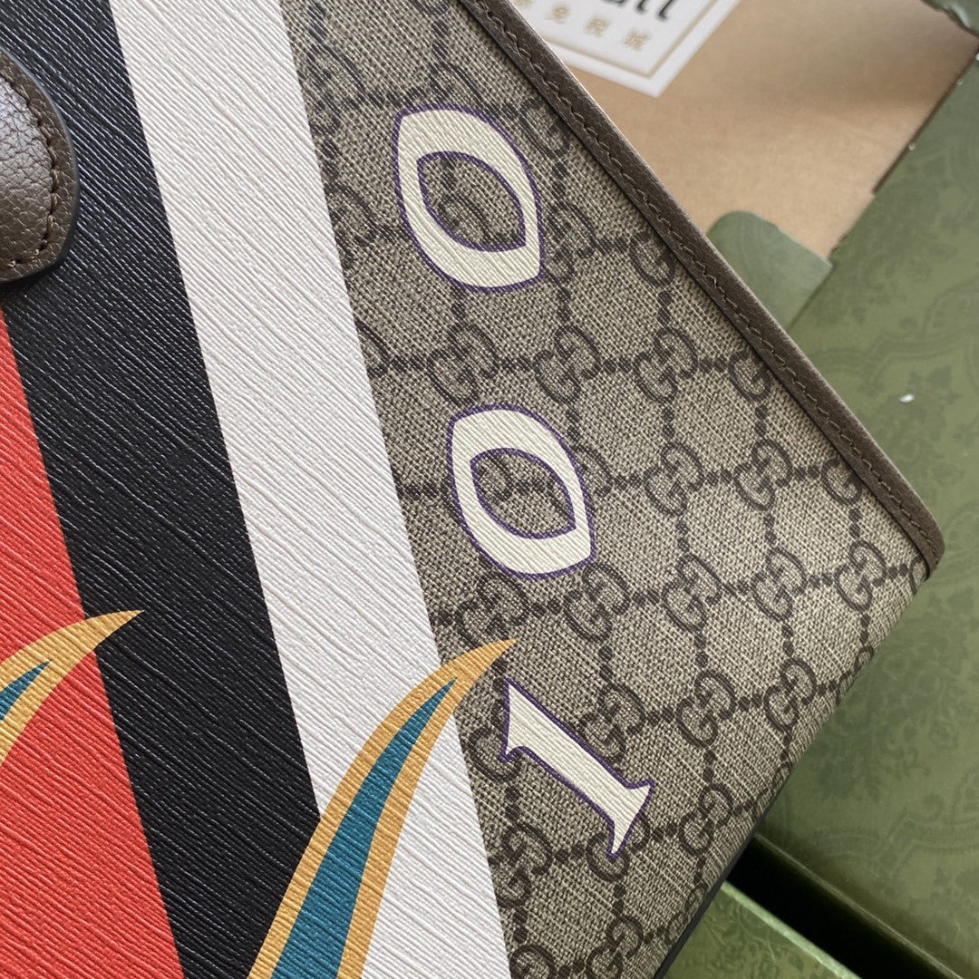 Glami MeGLAMIum Tote With Geometric Print Beige And Ebony Glami Supreme Canvas With Geometric And Web Print For Women 14.8in/37.5cm Glami 674148 UQHHG 8678