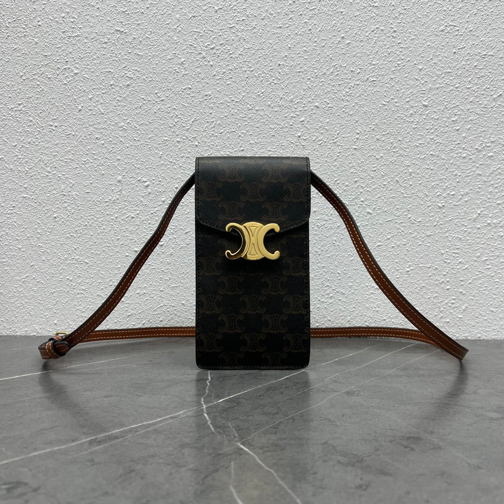 GLAMI Vertical Mobile Pouch Triomphe Tan For Women 6in/19cm 10j092dqb.04LU
