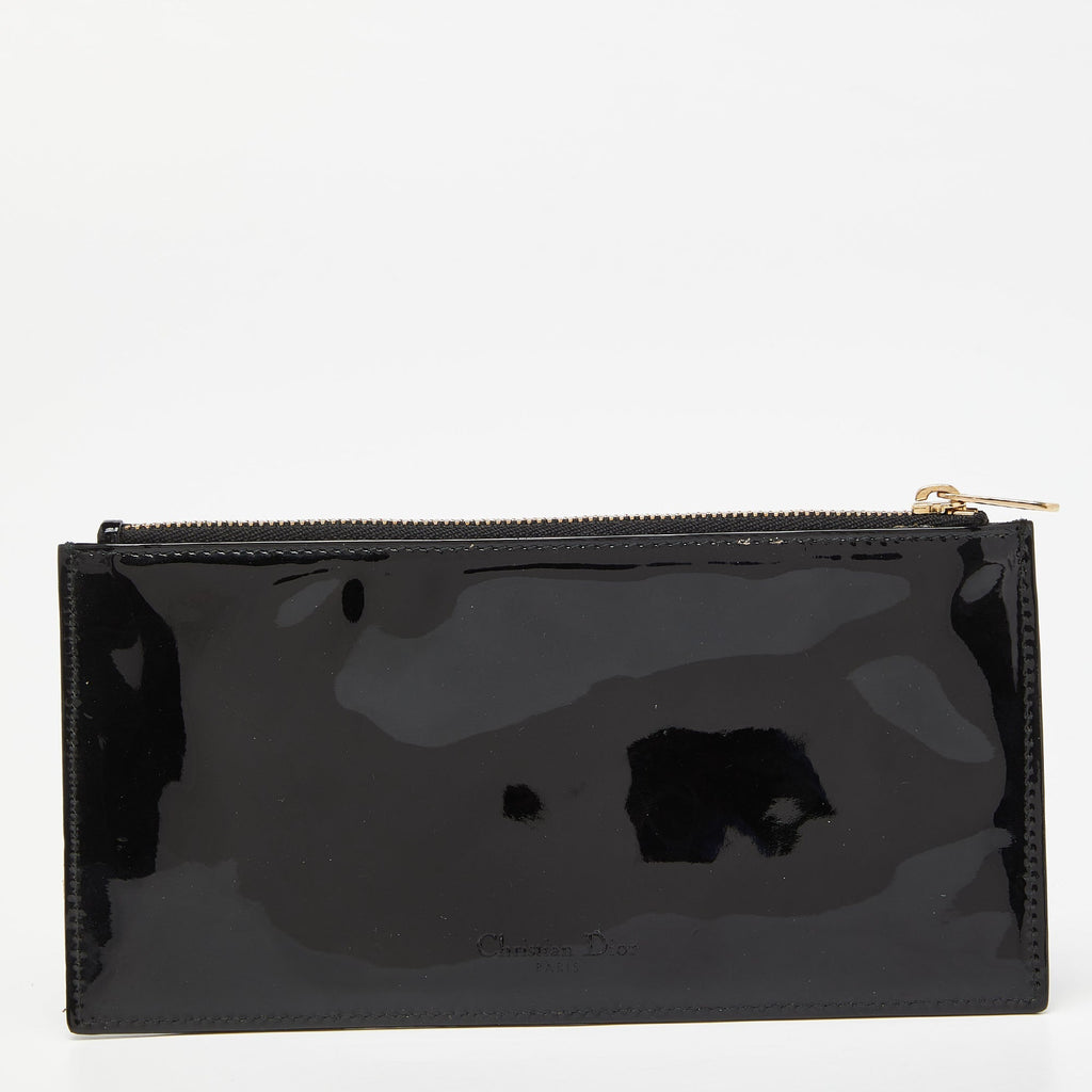 Dior  Patent Leather Zip Pouch