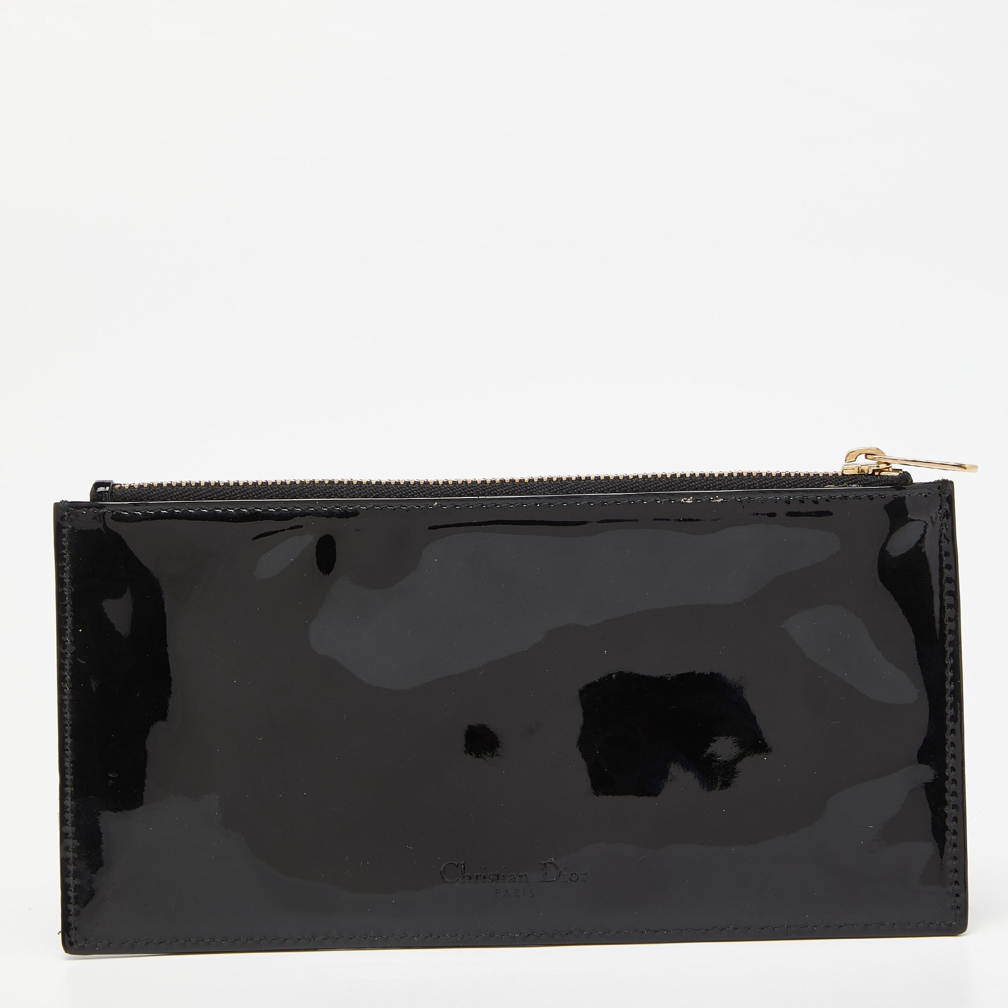 Dior  Patent Leather Zip Pouch