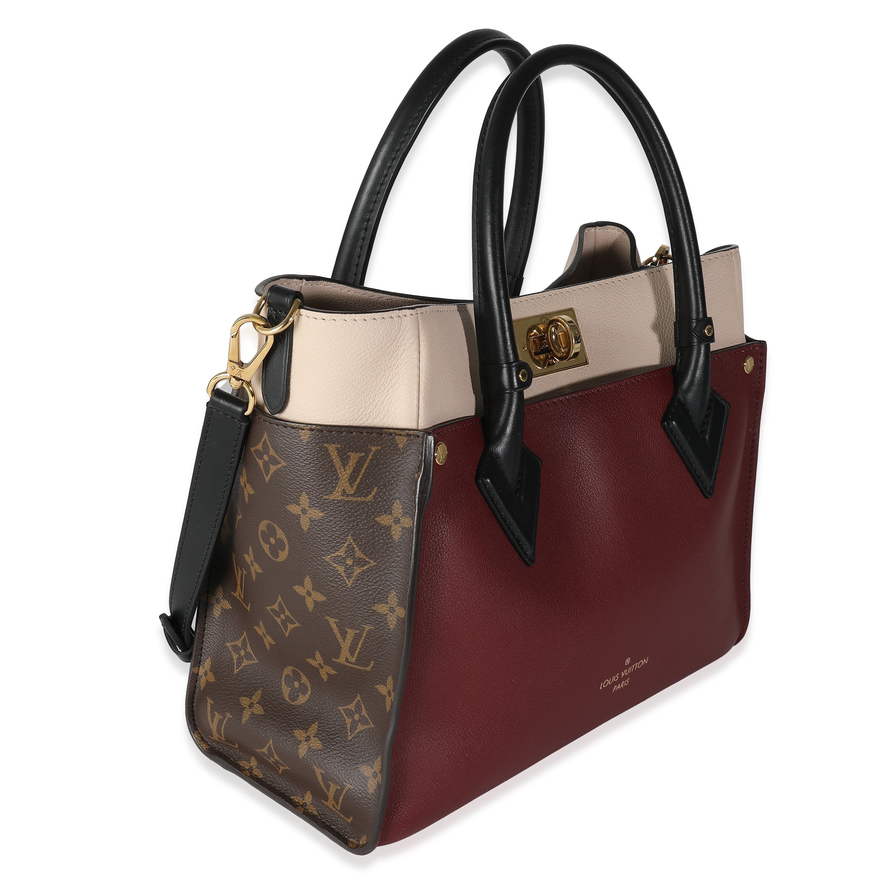 Louis Vuitton Wine Monogram Canvas On My Side MM