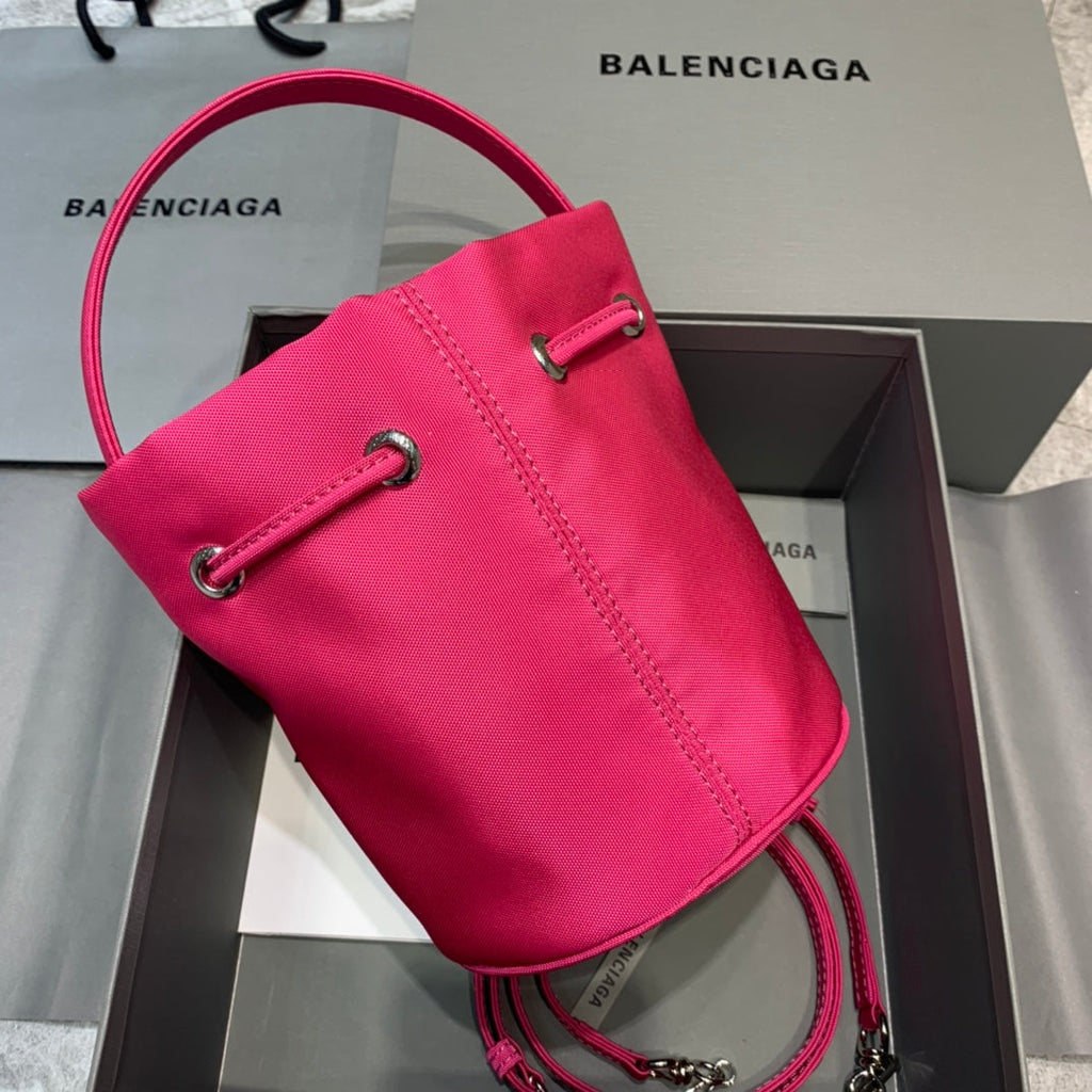 Balen Le Cagole MeGLAMIum Bucket Bag In Dark Pink, For Women,  Bags 11.8in/30cm