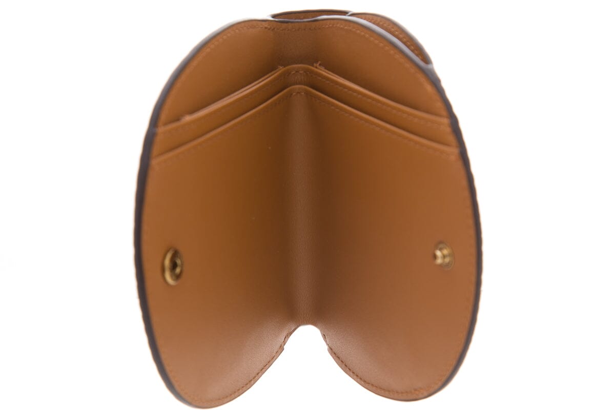 MCM Brown Patricia Round Cross-Body Wallet