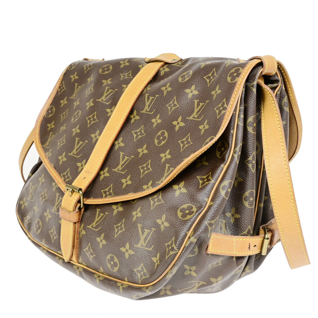Louis Vuitton Saumur 35  Canvas Shoulder Bag
