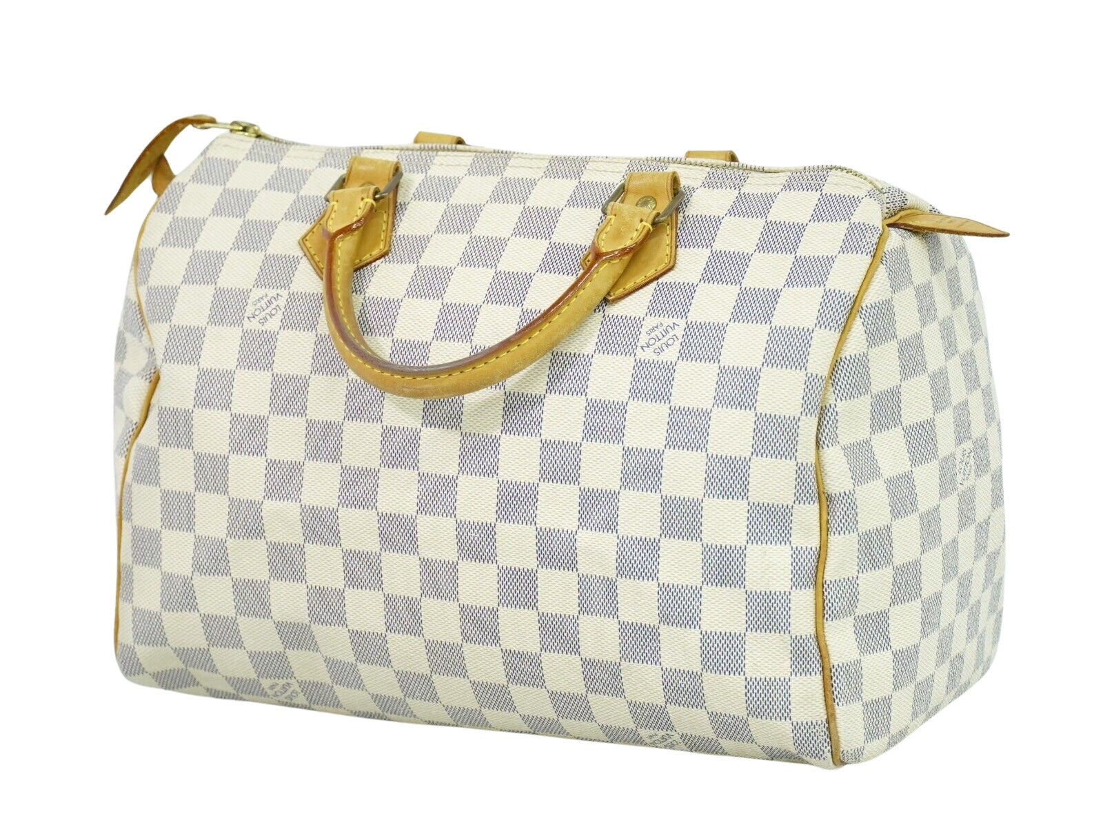 Louis Vuitton Speedy 30  Canvas Handbag