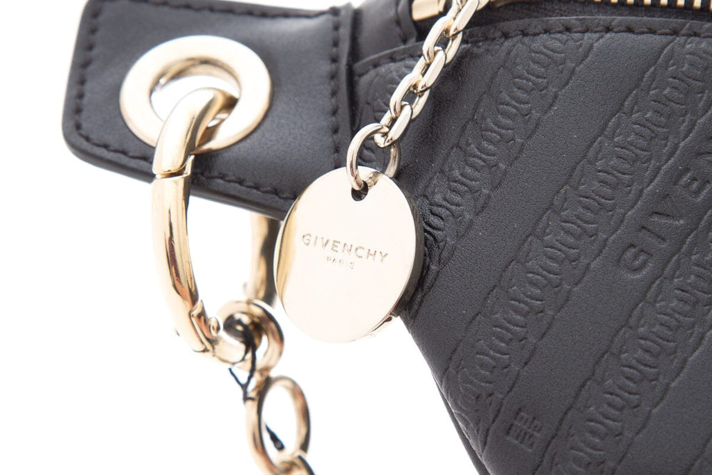Givenchy Black Logo Embossed Belt Bag