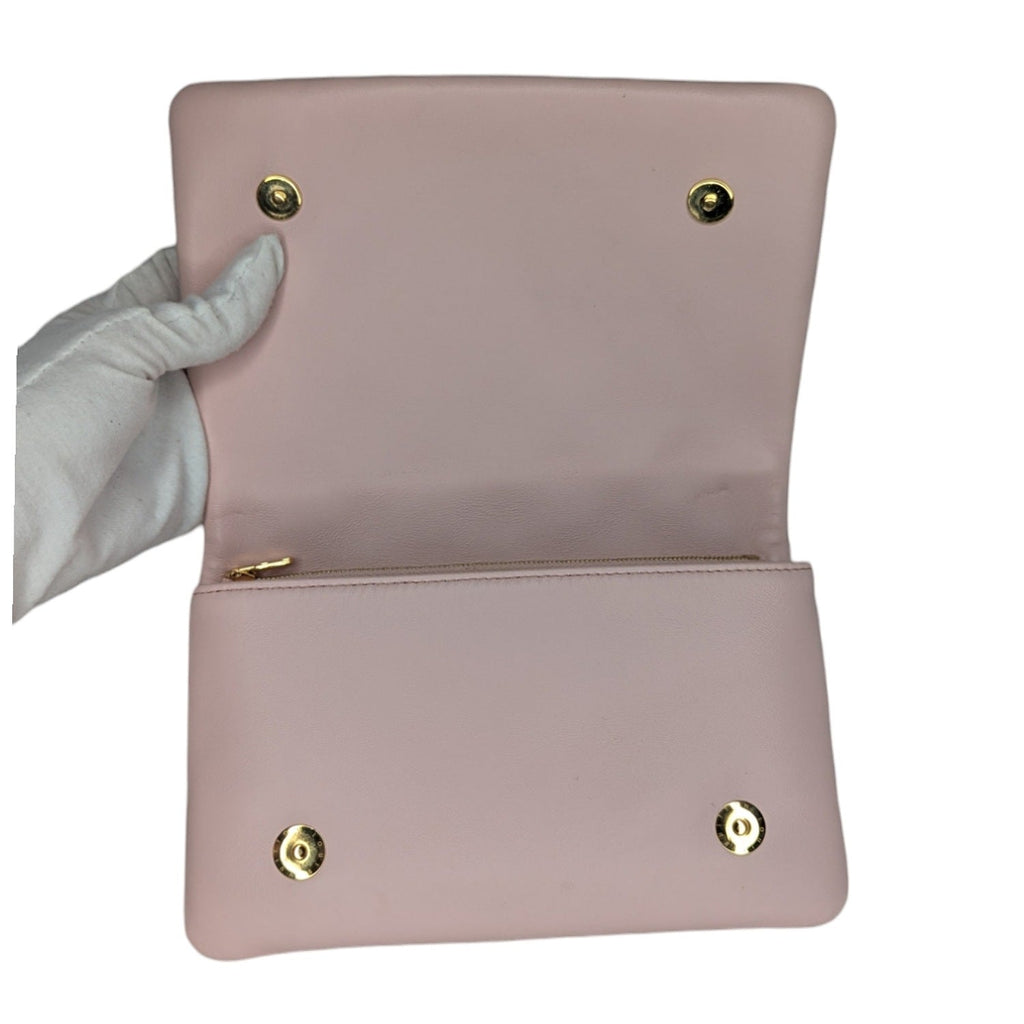 Louis Vuitton Pink Monogram Embossed Lambskin Coussin Pochette