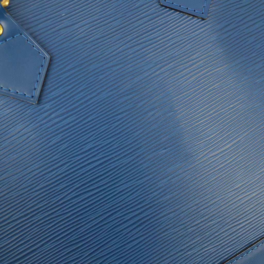 Louis Vuitton 1997 Blue Alma Handbag Epi M52145