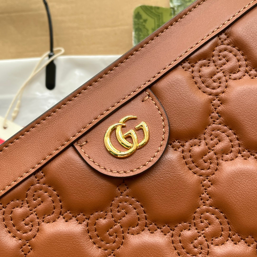 gg Matelassé Small Bag Brown For Women, Women’s Bags 10.2in/26cm gg‎ 702200 UM8HG 2595