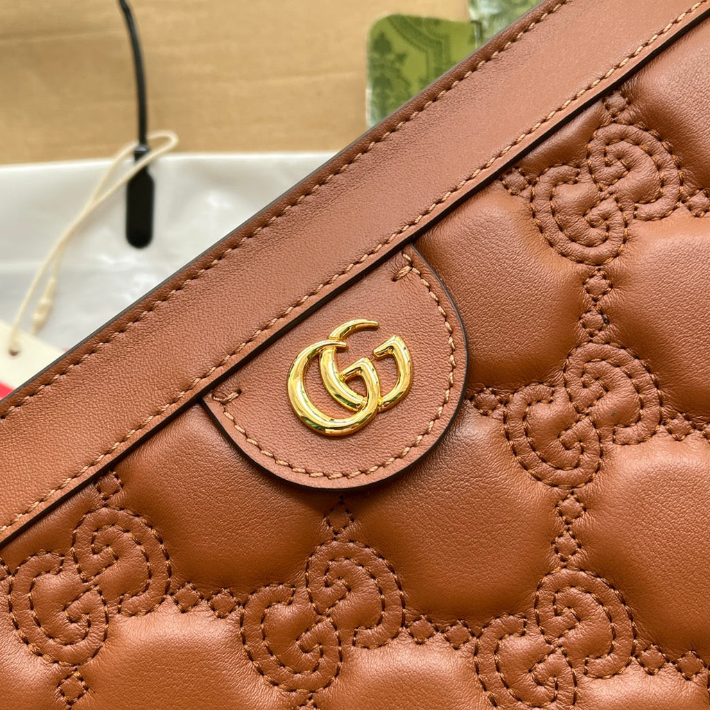 Glami MatelassÃƒÂ© Small Bag Brown For Women, Women’s Bags 10.2in/26cm GlamiÃ¢â‚¬Å½ 702200 UM8HG 2595
