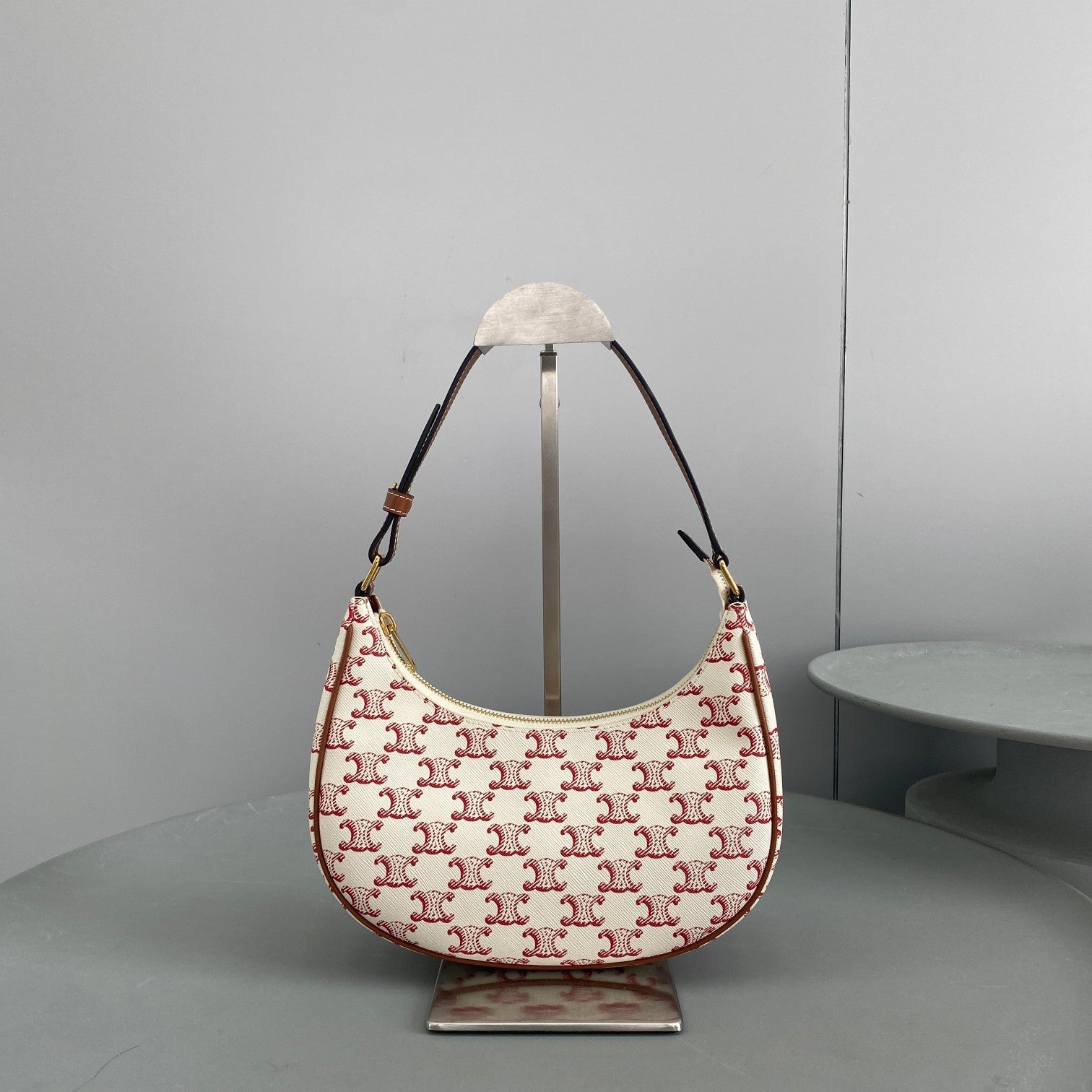 GLAMI Ava Bag In Triomphe Canvas White/Red For Women 9in/23.5cmÃƒâ€šÃ‚Â 