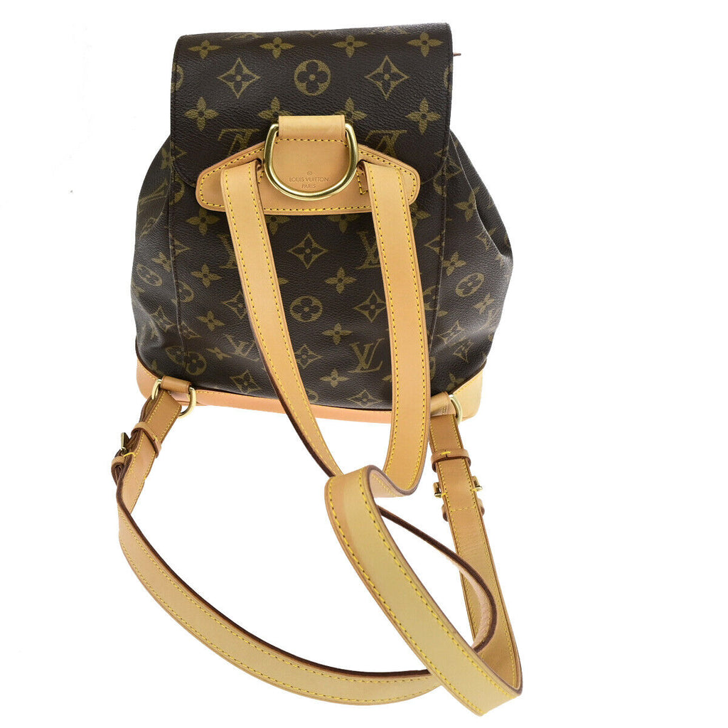 Louis Vuitton Montsouris Mm  Canvas Backpack Bag