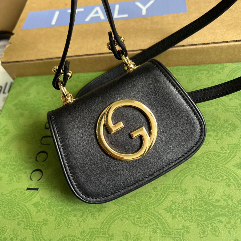 gg Blondie Card Case Wallet Black For Women, Women’s Bags 4.5in/12cm gg ‎698635 UXX0G 1000