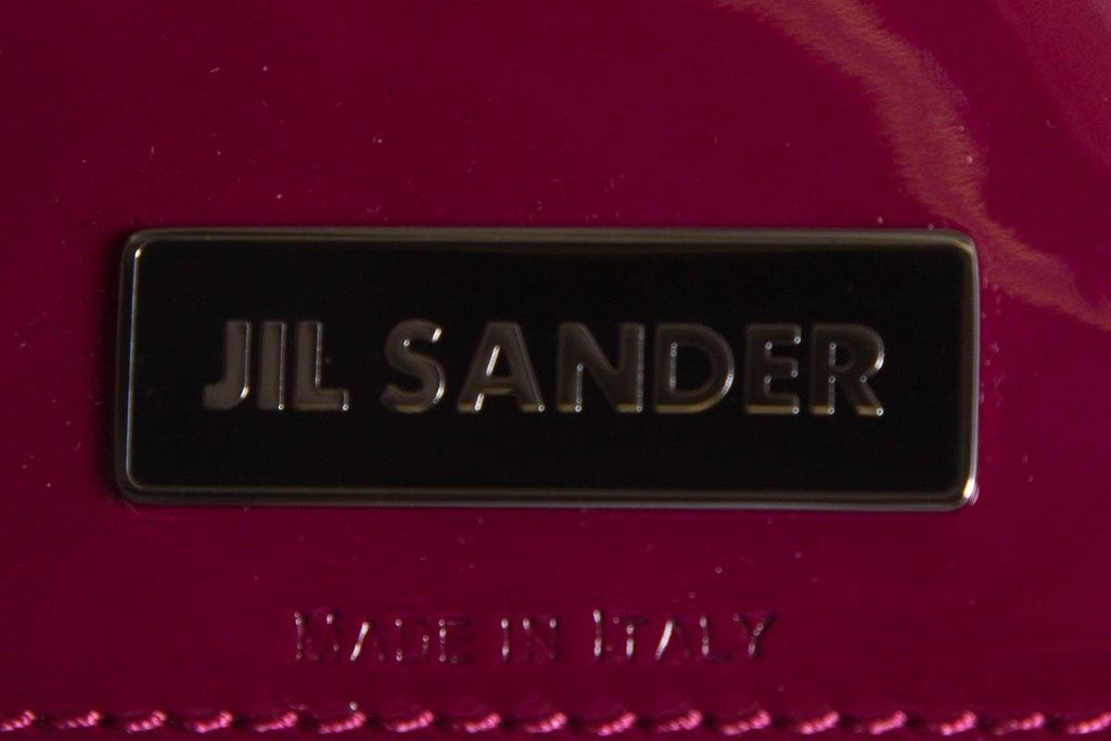 Jil Sander Magenta Patent Leather Clutch