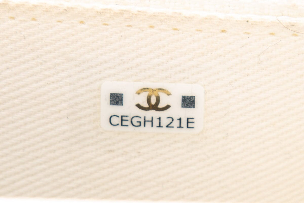 Chanel White Business Affinity Flap Handbag