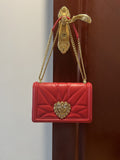 GLAMI Large Devotion Bag In Quilted Nappa Red For Women 10in/26cm GLAMI GLAMI6651AV96787124