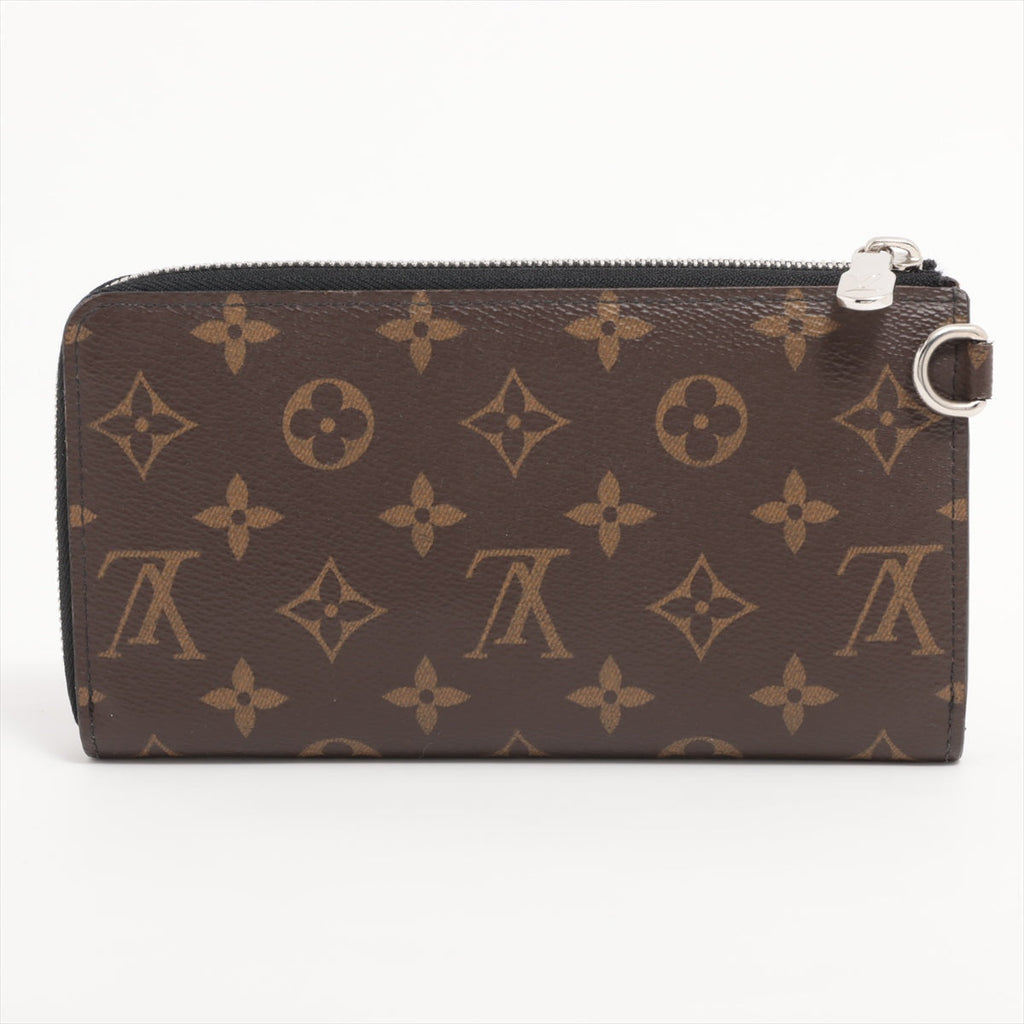 Louis Vuitton Monogram Makassar Zippyr Dragon M69407 Black X Brown Round Zipper Wallet