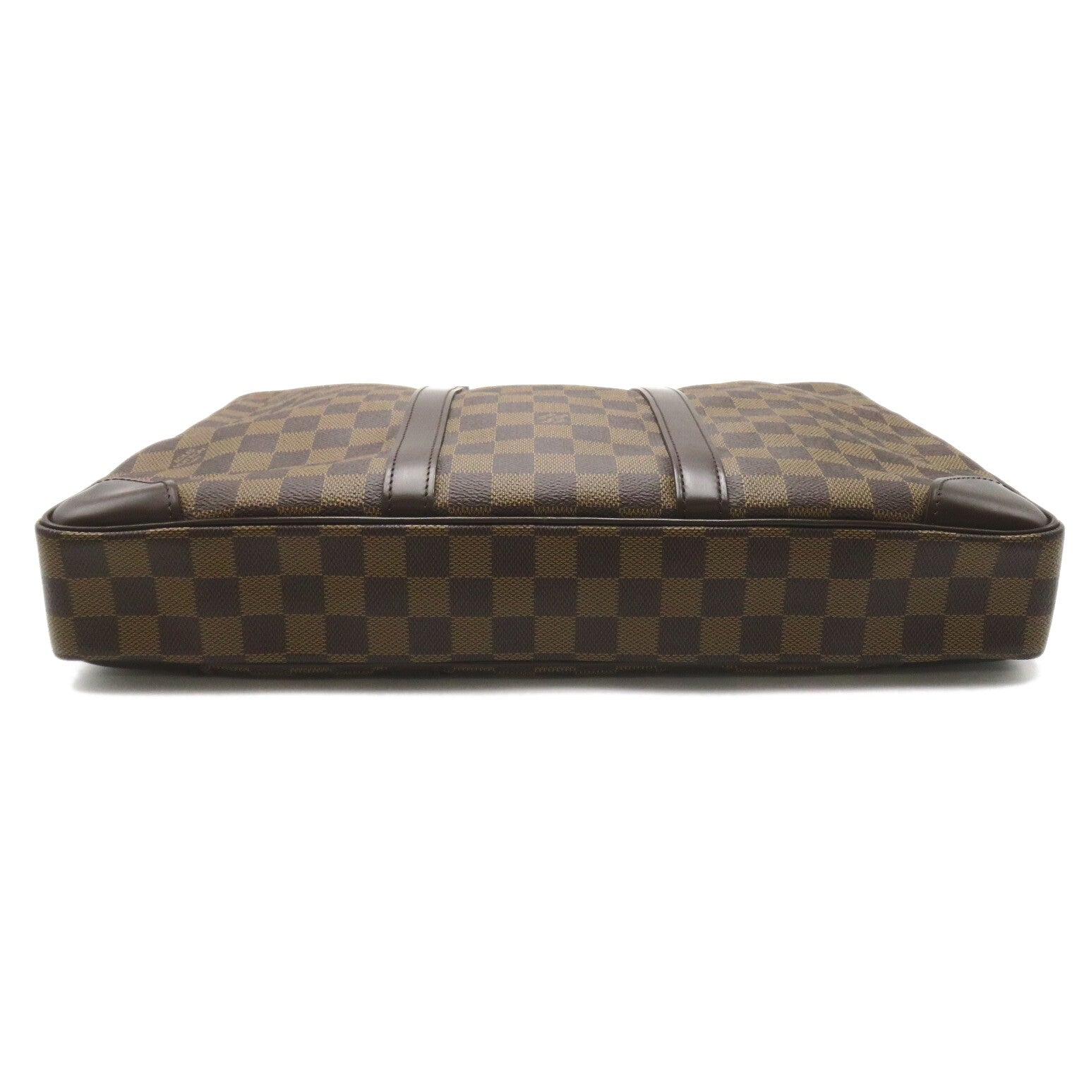 Louis Vuitton Louis Vuitton Porte Document Voyager Briefcase Business Bag PVC Coated Canvas Damier Men Brown N41124