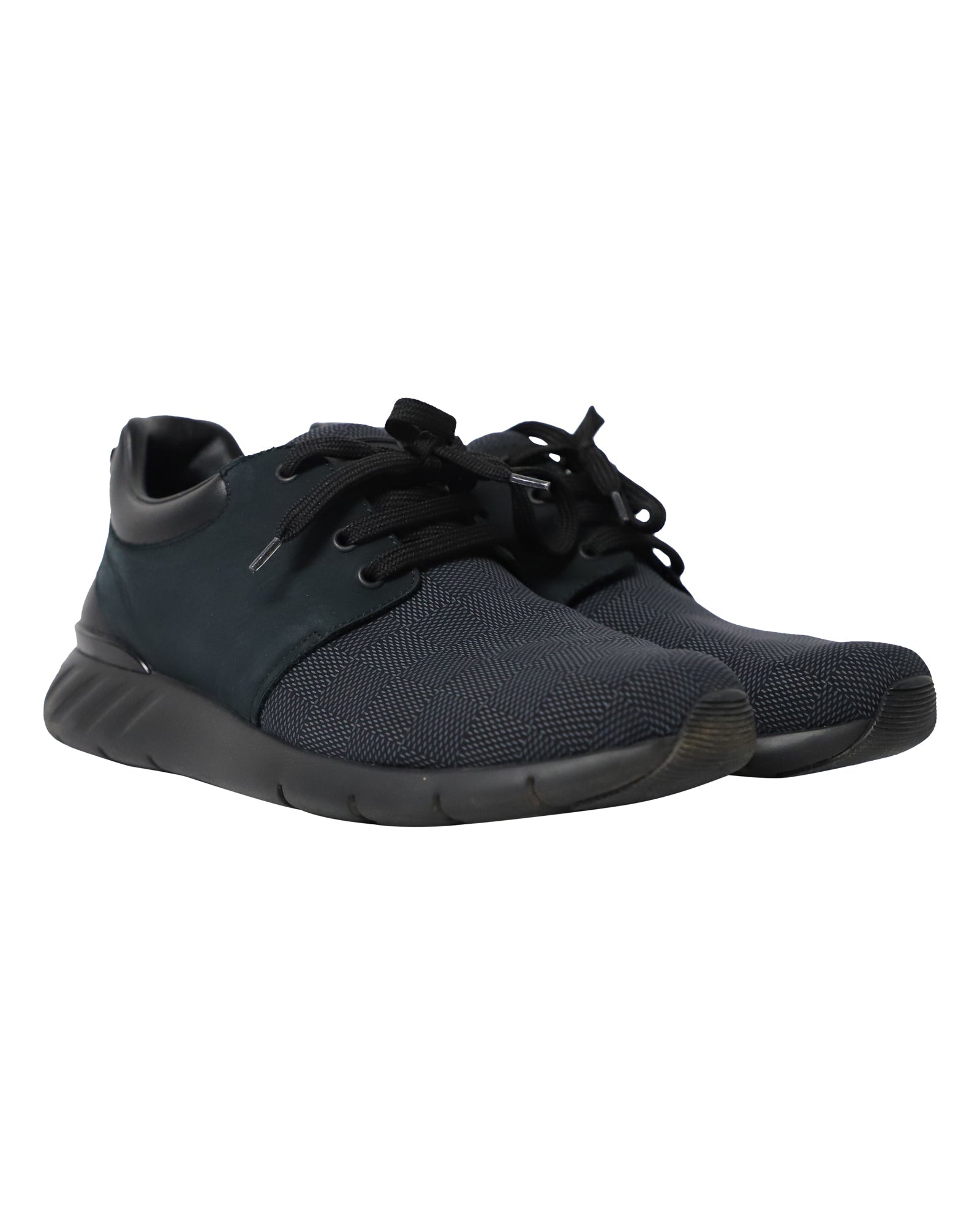 Louis Vuitton Fastlane Sneakers in Black Nylon and Leather