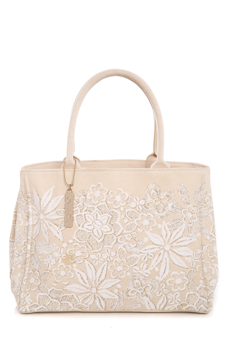 Oscar de la Renta Off White Tote
